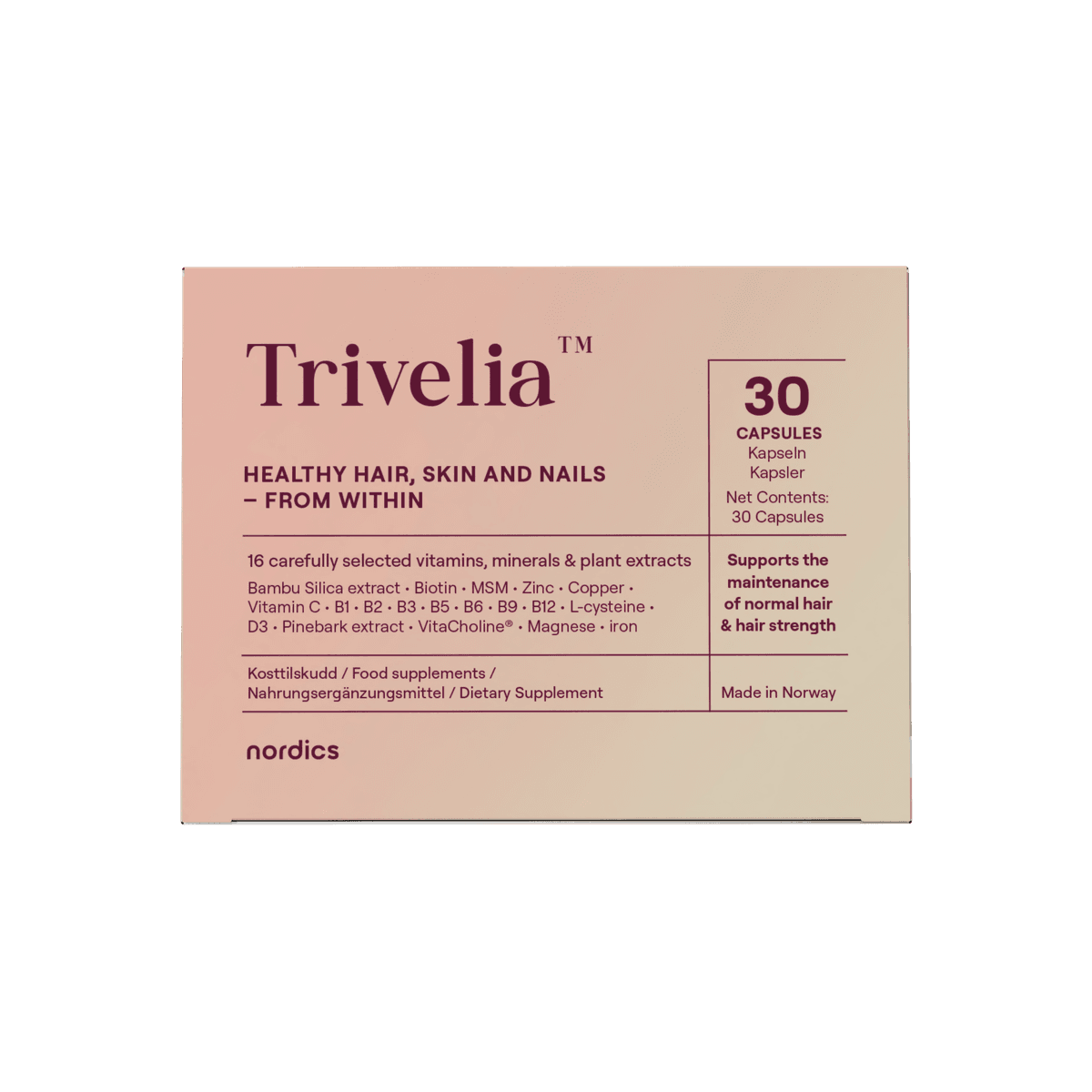Trivelia förpackning